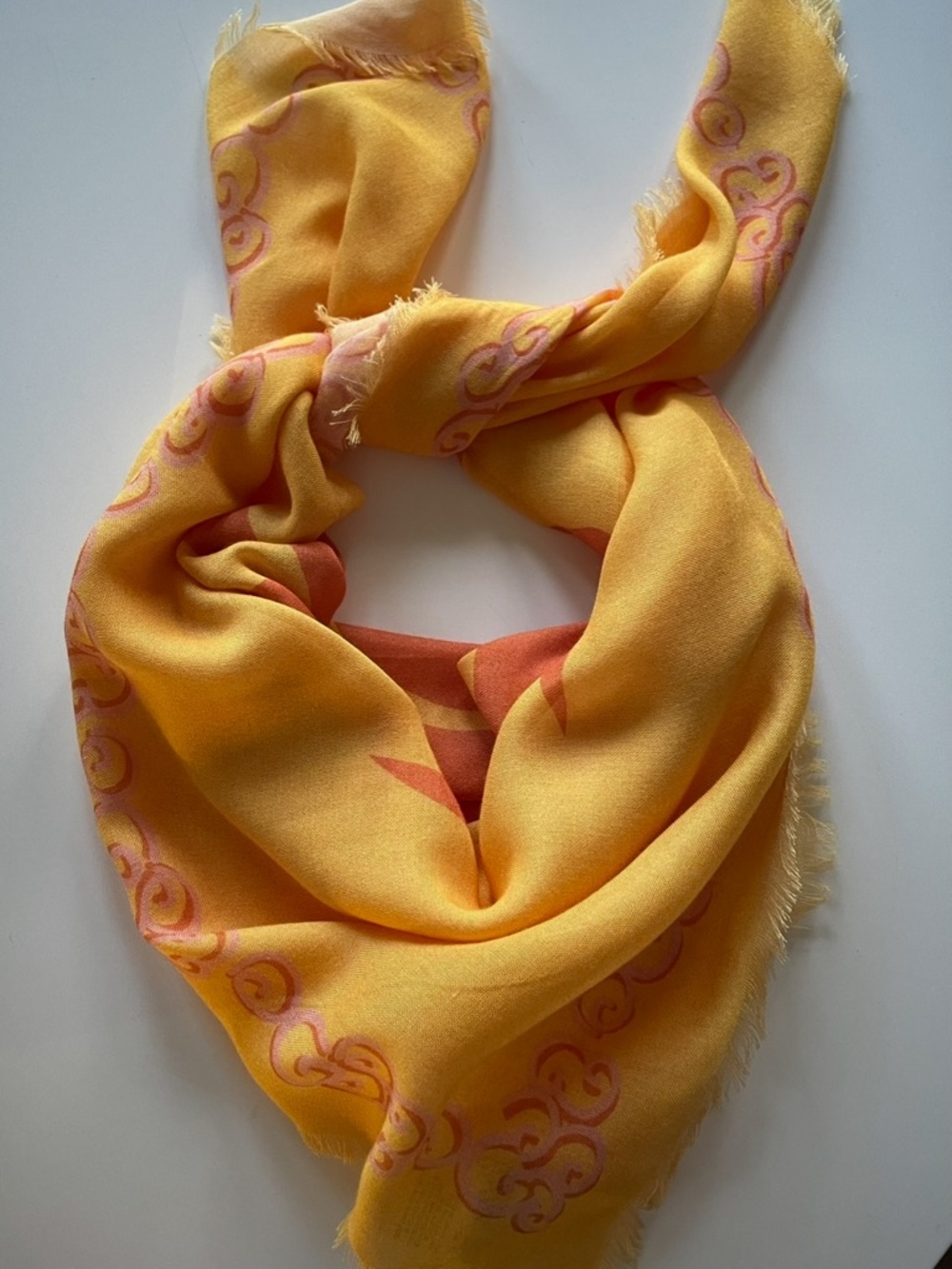 Free People Golden Sun print scarf